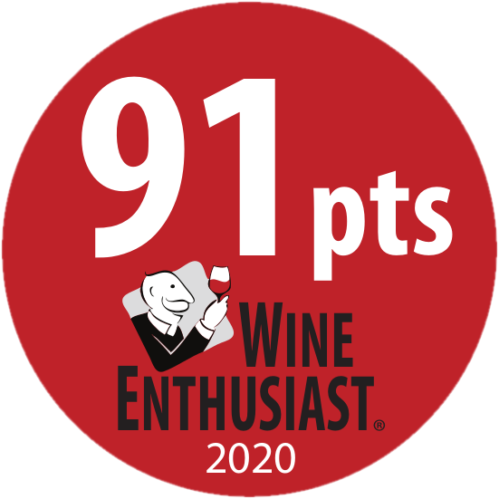 91 pts Wine Enthusiast 2020